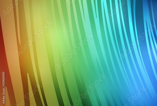 Light Blue  Yellow vector template with lines.