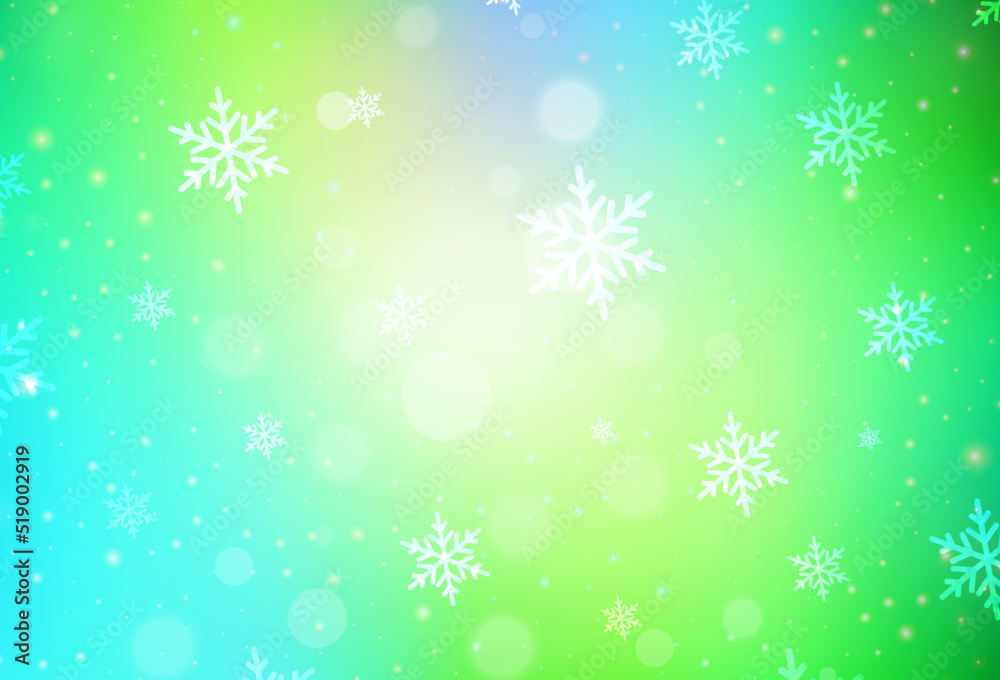 Light Blue, Green vector pattern in Christmas style. Light Blue, Green vector pattern in Christmas style.