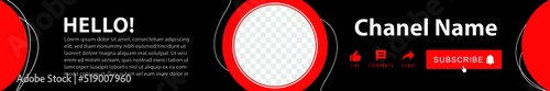 Youtube Channel cover . Social Media Profile Header Banner.  Banner download, thumbnail, marker, template, kit, branding, thumbnail.