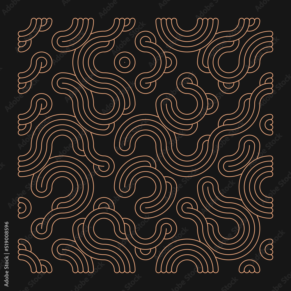 Color truchet tiling connections illustration Color truchet tiling connections illustration