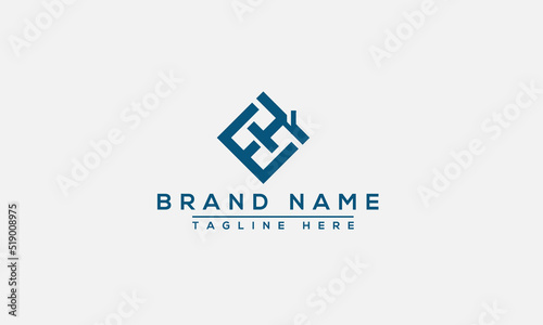 Logo design letter EH . Elegant modern. Vector template