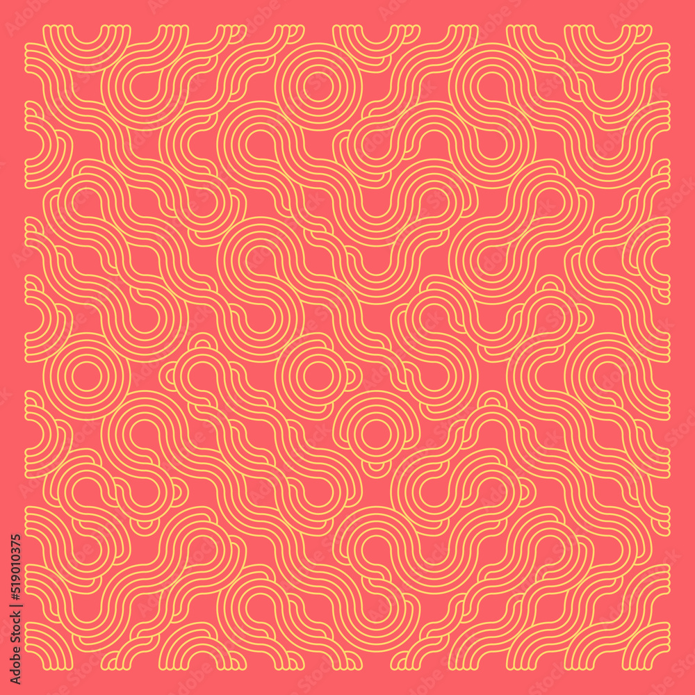 Color truchet tiling connections illustration Color truchet tiling connections illustration