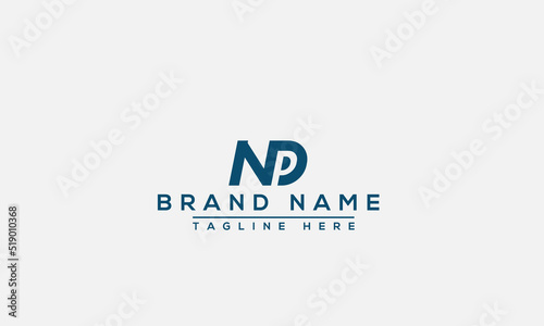 Logo design letter NP. Elegant modern. Vector template.