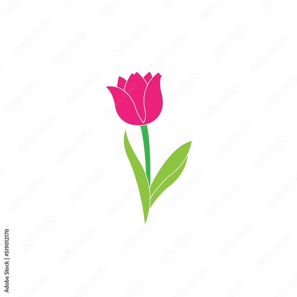 tulips icon logo vector design template tulips icon logo vector design template