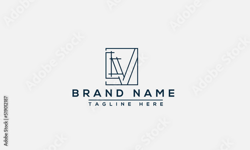 Logo design letter LV . Elegant modern. Vector template. photo