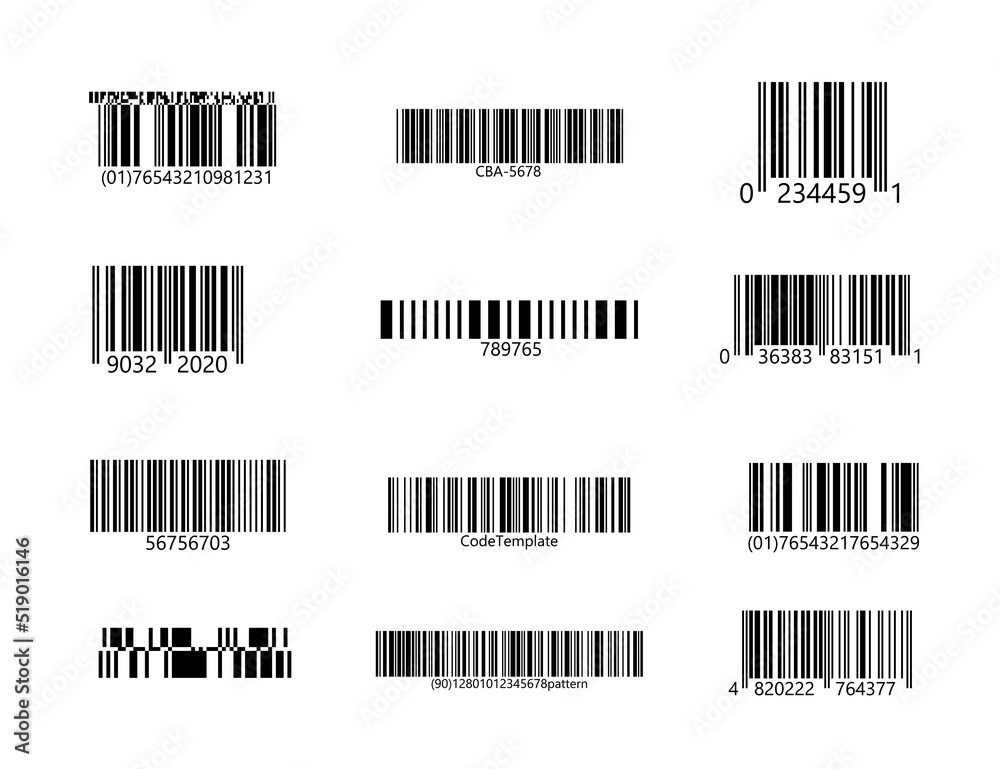 Code stickers on isolated background. Code sample Code stickers on isolated background. Code sample