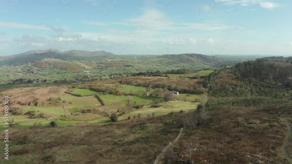 aerial view of countryside, Northern Ireland aerial view of countryside, Northern Ireland
