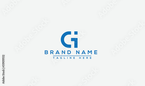 Logo design letter GI . Elegant modern. Vector template.