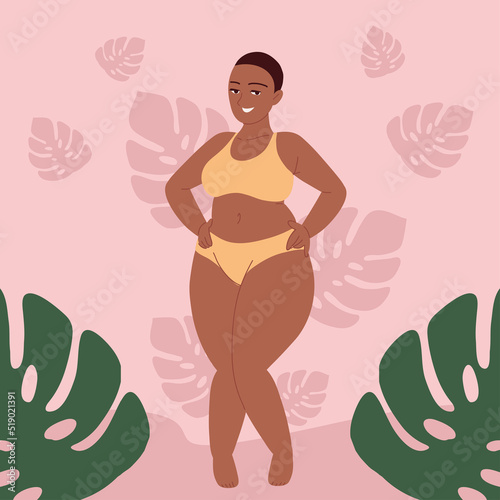 plus size woman, love your self