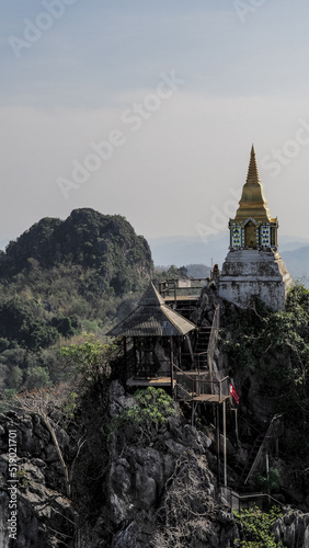 Wat Chalermprakiat - mountaintop pagodas in Lampang Province in Thailand