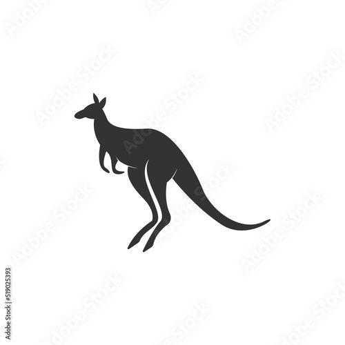 Kangaroo icon logo design illustration template © xbudhong