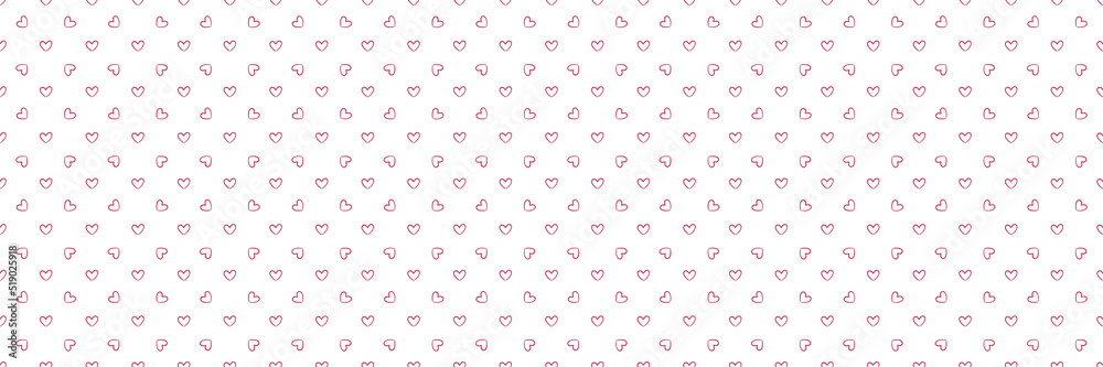 Hand drawn holiday background with hearts. Seamless pattern. Valentine's day - obrazy, fototapety, plakaty 