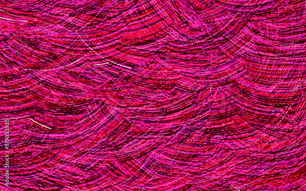 Fototapeta premium Dark Purple, Pink vector backdrop with bent lines.