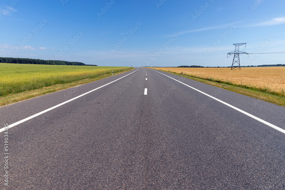 paved road for car traffic