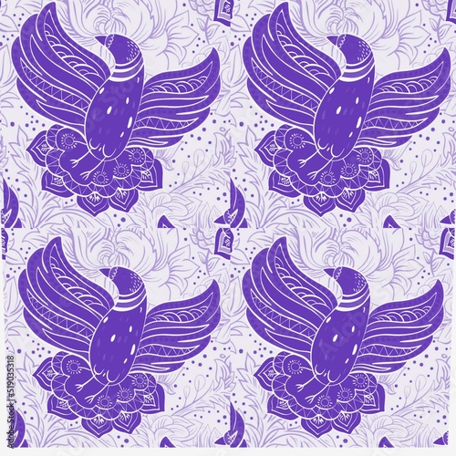 pigeon purple pattern background picture