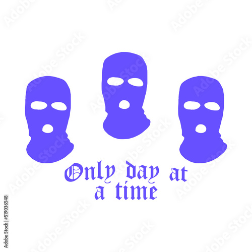 vector illustration of three balaclava