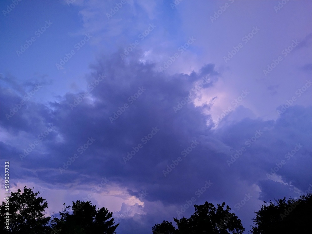 Summer Evening Dark Cloudscape