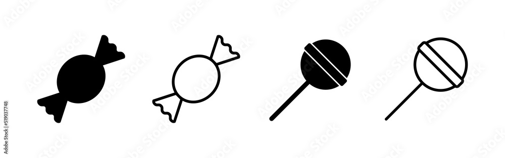 Candy icon vector. candy sign and symbol. Candy icon vector. candy sign and symbol.