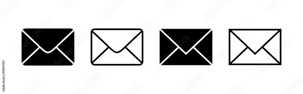 Mail icon vector. email sign and symbol. E-mail icon. Envelope icon Mail icon vector. email sign and symbol. E-mail icon. Envelope icon