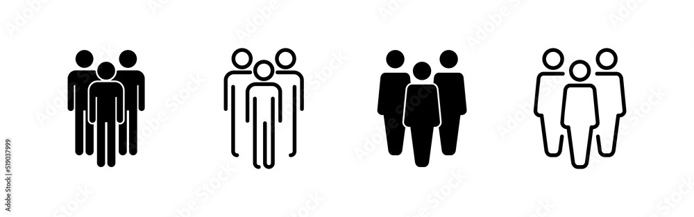 people icon vector. person sign and symbol. User Icon vector