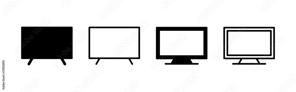 Tv icon vector. television sign and symbol Tv icon vector. television sign and symbol