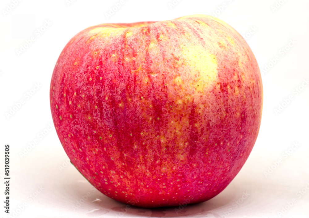 Fresh of red apple on the white background