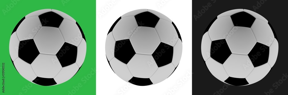 Football ball illustration 3D image isolated background Football ball illustration 3D image isolated background