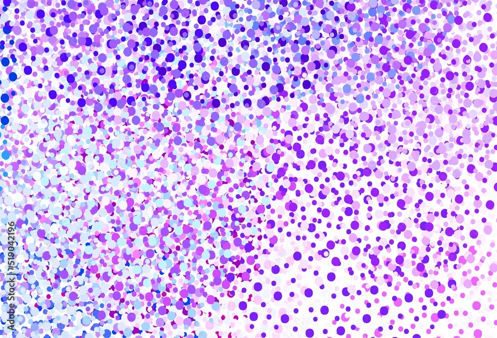 Light Pink, Blue vector texture with disks. Light Pink, Blue vector texture with disks.