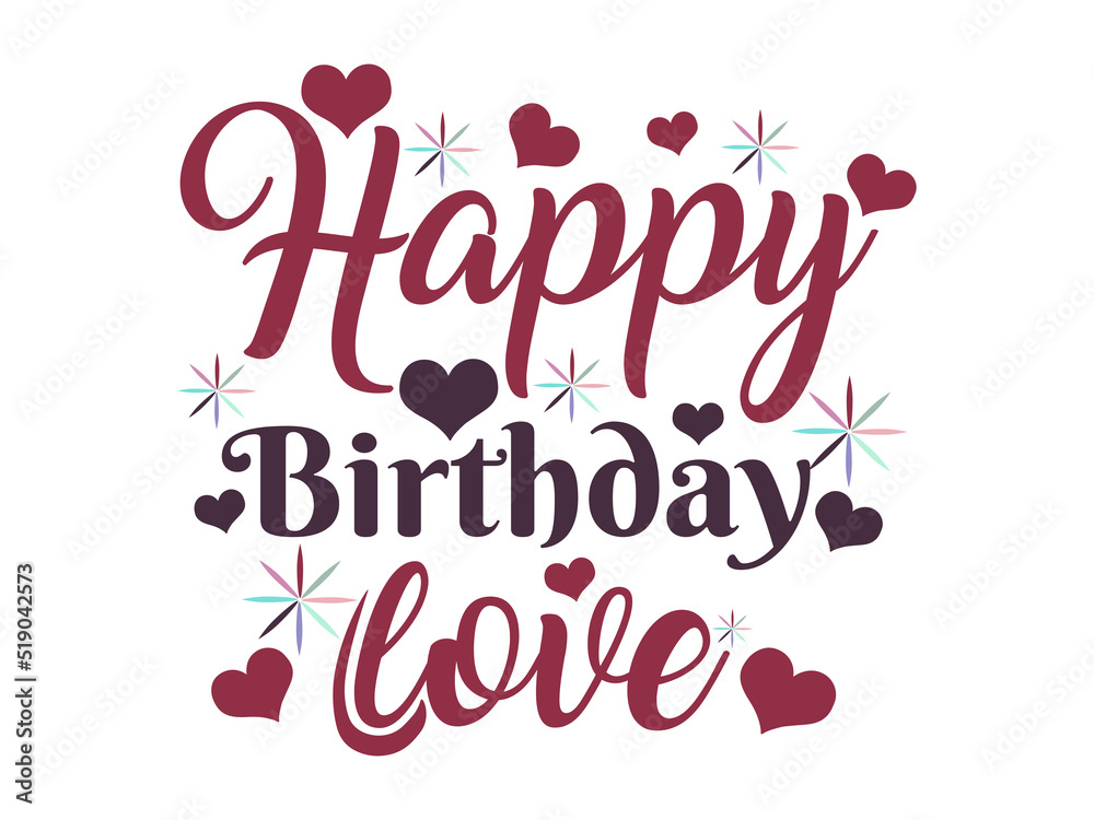 Letter to Wish Happy Birthday Love Designs Vectors