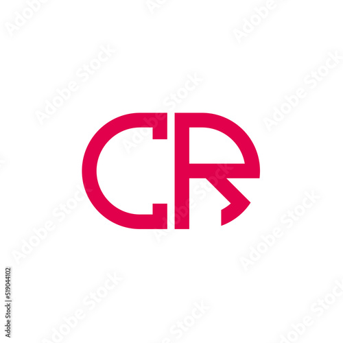 CR letter logo creative design with vector graphic