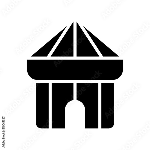 circus tent icon or logo isolated sign symbol vector illustration - high quality black style vector icons  © Rudi supriyanto