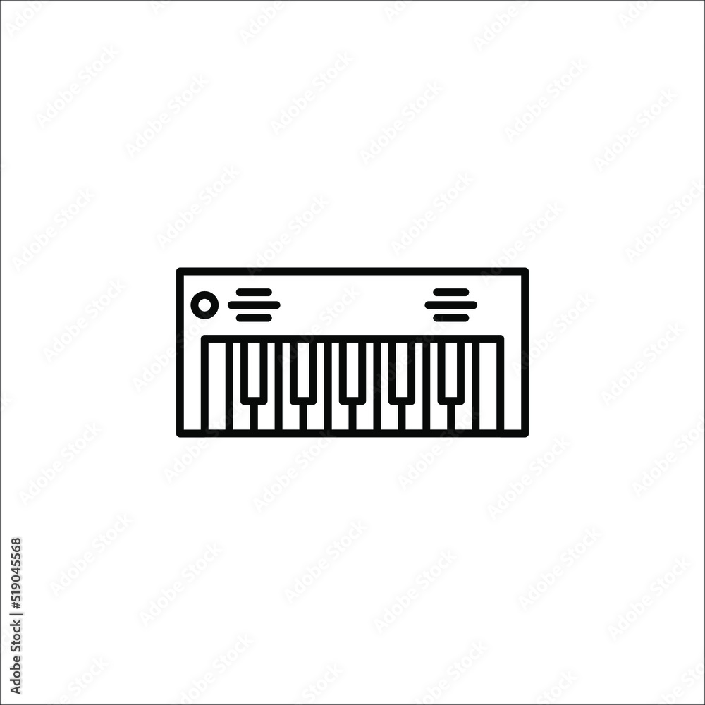 Music keyboard Icon Vector Illustration EPS 10