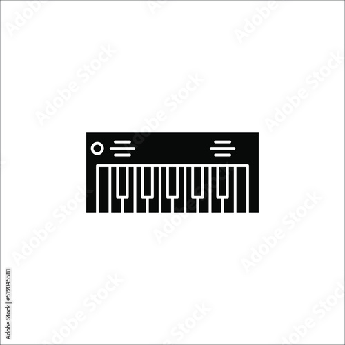 Music keyboard Icon Vector Illustration EPS 10