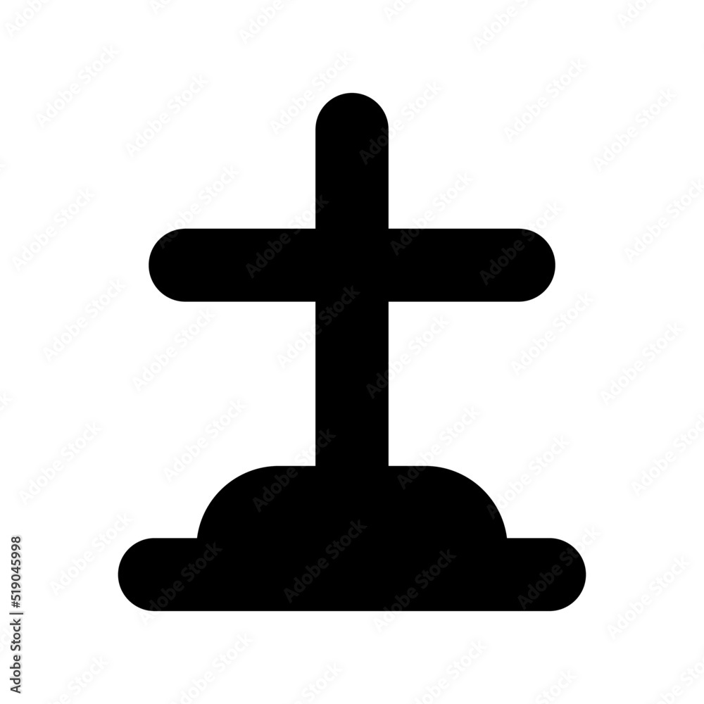 graves icon or logo isolated sign symbol vector illustration - high quality black style vector icons
