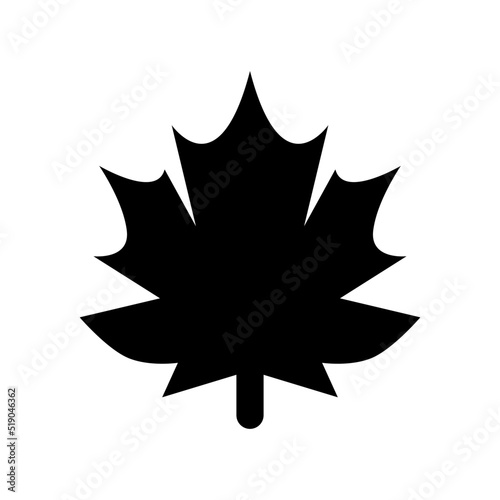 maple leaf icon or logo isolated sign symbol vector illustration - high quality black style vector icons 