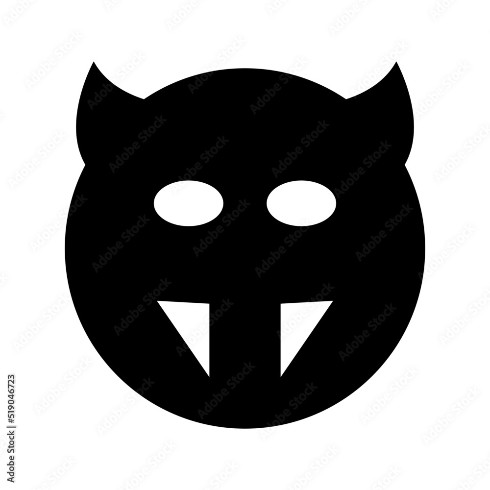 satan icon or logo isolated sign symbol vector illustration - high quality black style vector icons
