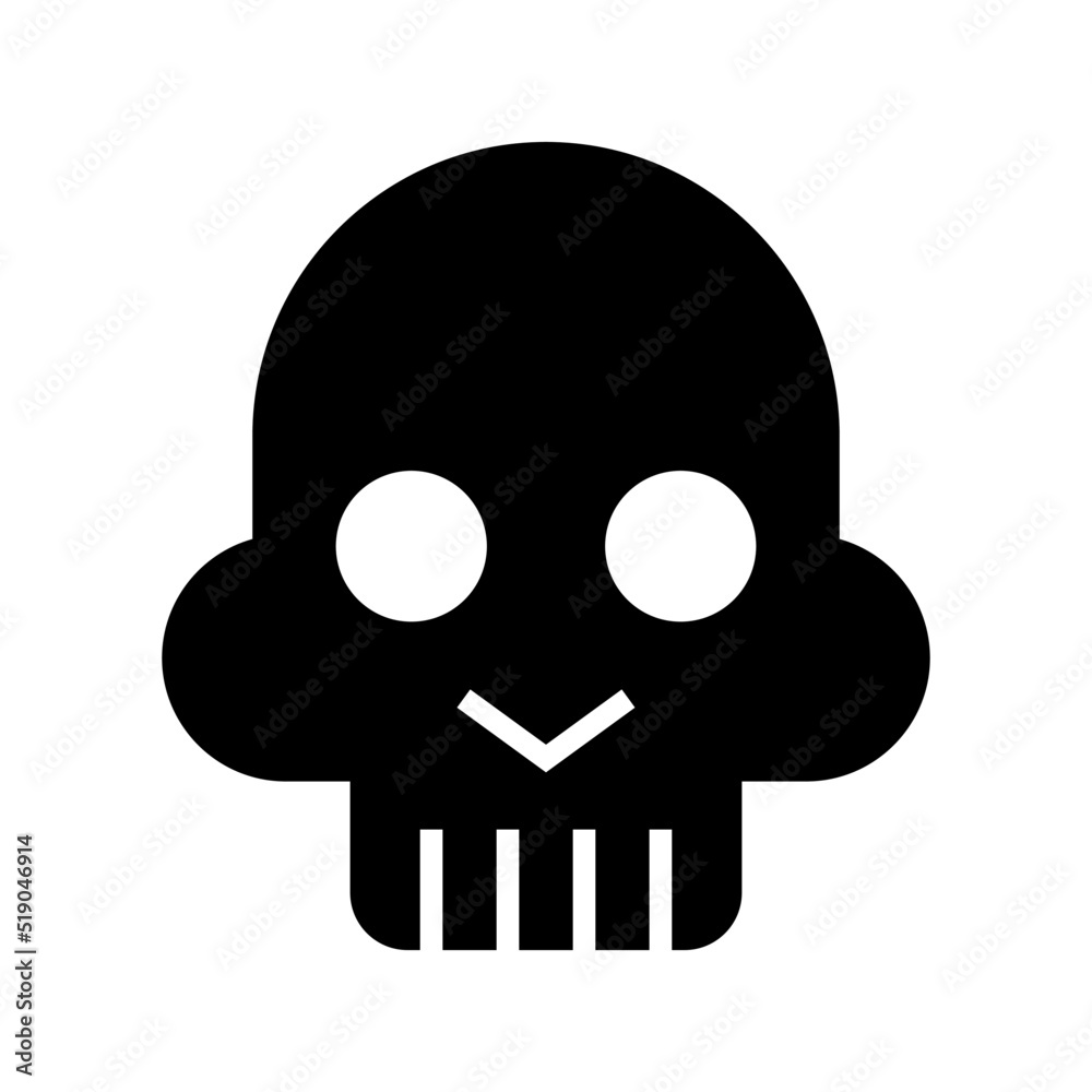 skull icon or logo isolated sign symbol vector illustration - high quality black style vector icons
