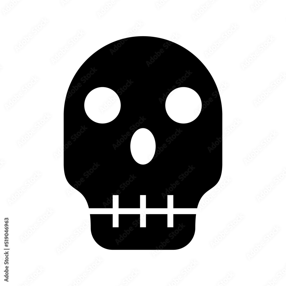 skull icon or logo isolated sign symbol vector illustration - high quality black style vector icons
