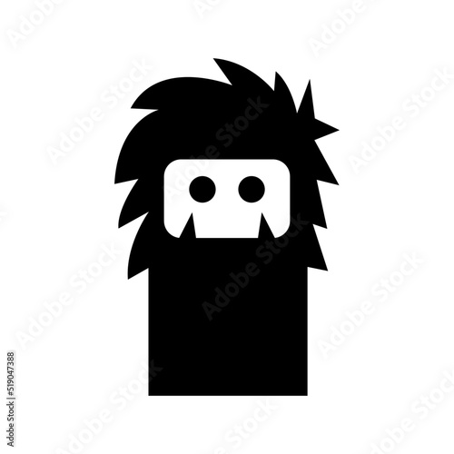 yeti icon or logo isolated sign symbol vector illustration - high quality black style vector icons
