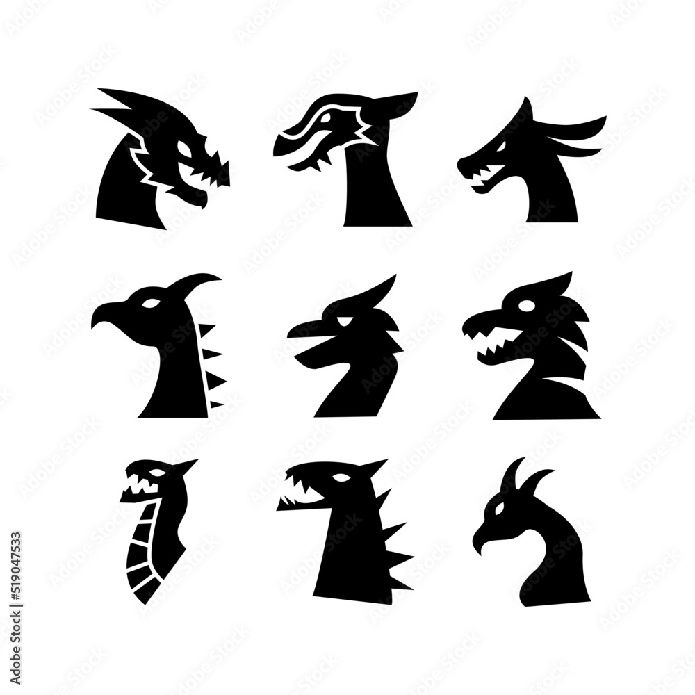 dragon icon or logo isolated sign symbol vector illustration - high quality black style vector icons

