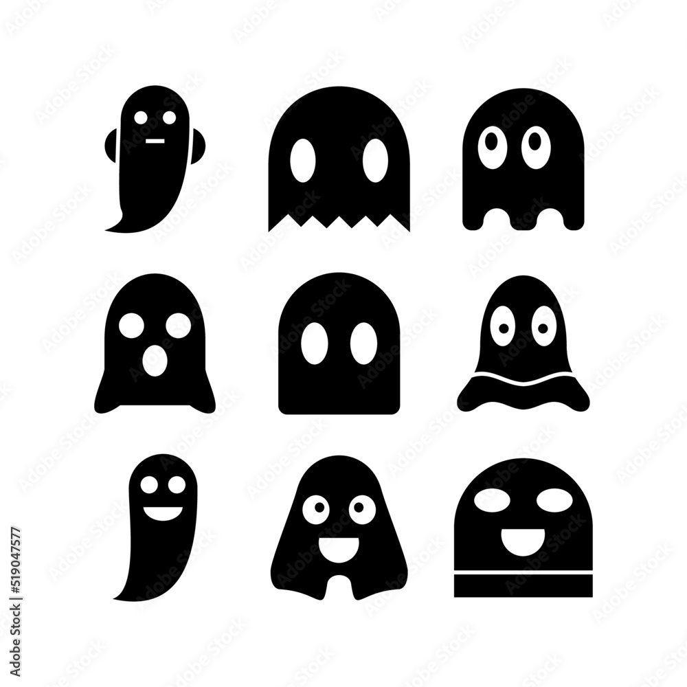 Obraz premium ghost icon or logo isolated sign symbol vector illustration - high quality black style vector icons 