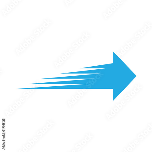 faster arrow logo vektor template