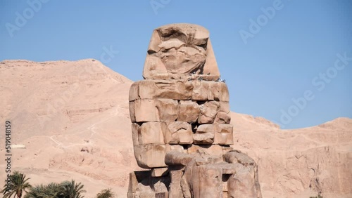 The colossi of Memnon in Luxor, Egypt. photo