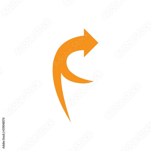 faster arrow logo vektor template