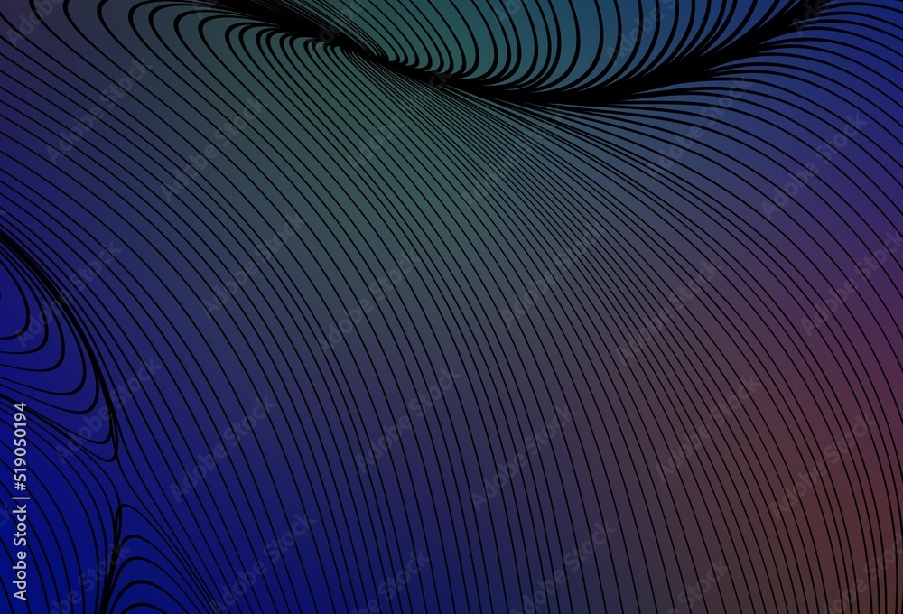 Obraz premium Light Blue, Red vector layout with bent lines.