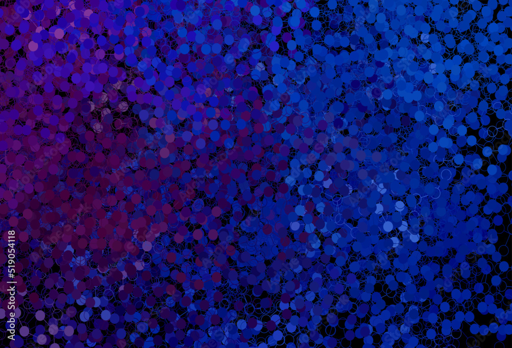 Dark Pink, Blue vector background with bubbles. Dark Pink, Blue vector background with bubbles.