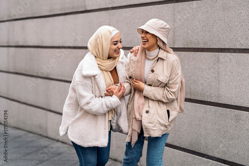 Cheerful Muslim Friends