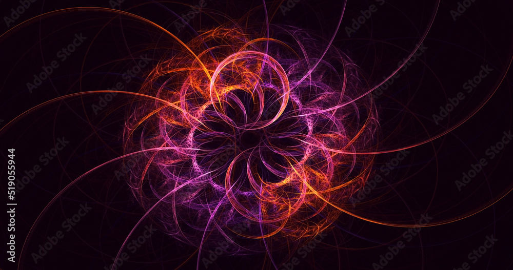 3D rendering abstract multicolor fractal light background 3D rendering abstract multicolor fractal light background