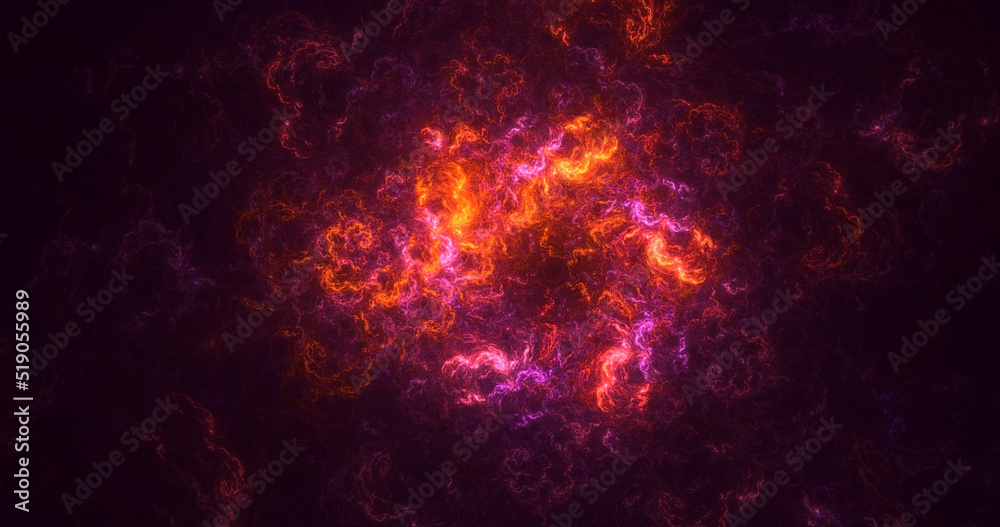 3D rendering abstract multicolor fractal light background 3D rendering abstract multicolor fractal light background