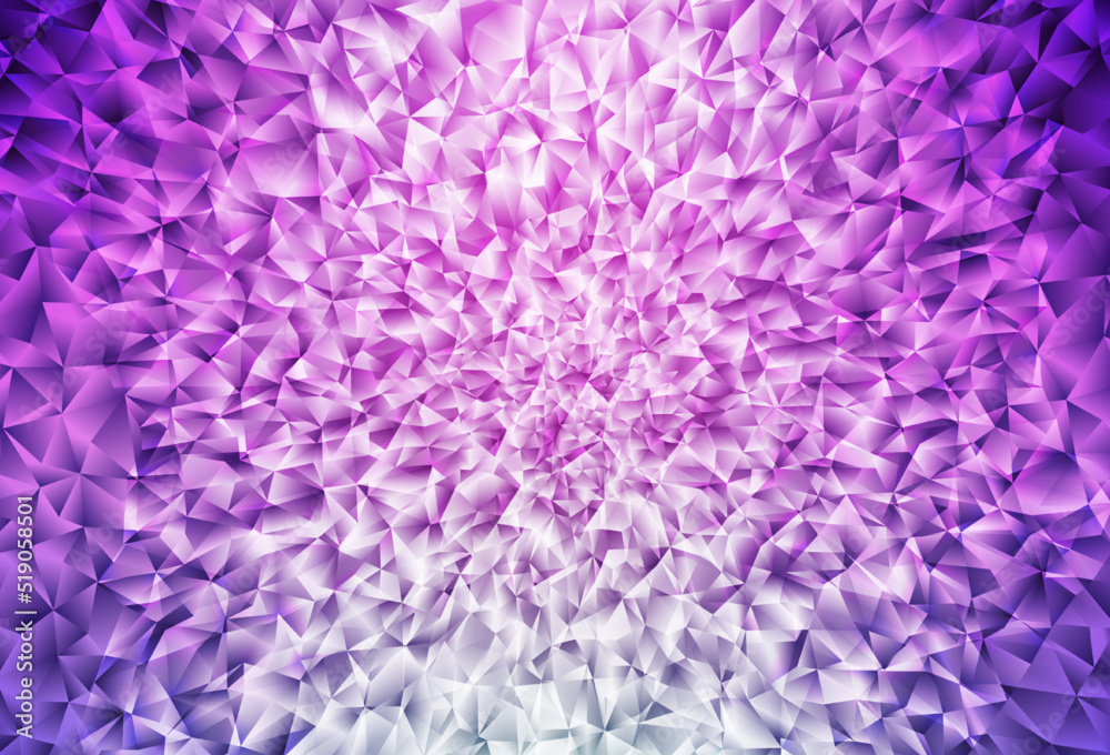 Light Pink vector abstract polygonal background.